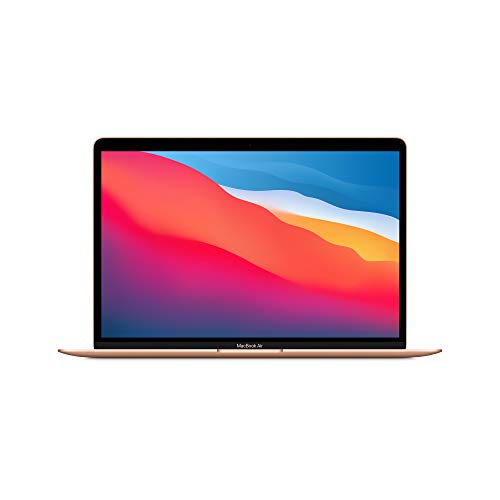 Apple Ordenador PortáTil MacBook Air (2020): Chip M1 de Apple, Pantalla Retina de 13 Pulgadas, 8 GB de RAM, SSD de 256 GB, Teclado retroiluminado, cáMara FaceTime HD, Sensor Touch ID, Color Oro