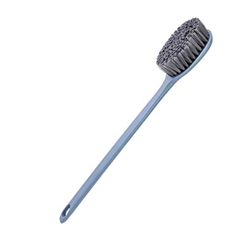 Assiavree Cepillo de Cepillo de champú Cepillo de baño Mango Largo para Ducha, Cepillo Trasero, Cepillo Corporal, espueros Traseros-Blanco depurador del Cuerpo (Color : Yellow)