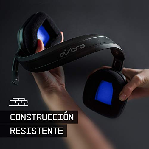 ASTRO Gaming A10 Auriculares alámbricos, ligeros y resistentes, ASTRO Audio, clavija de 3.5mm, para Xbox Series X y S, Xbox One, PS5, PS4, Nintendo Switch, PC, Mac, móvil - Negro/Azul
