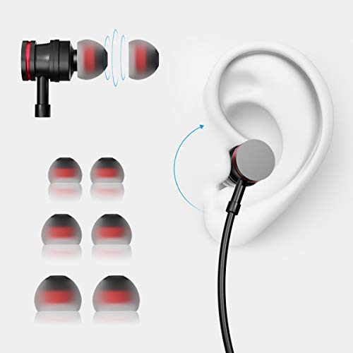 Auriculares USB Tipo C In-Ear con micrófono Control Remoto de Volumen de Auriculares con Cable Compatible con Huawei Samsung Xiaomi Sony y más Dispositivos de Interfaz Tipo C