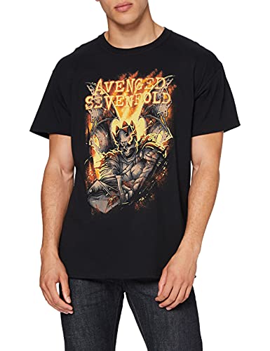 Avenged Seven Fold Avenged Sevenfold Atone Camiseta, Negro, L para Hombre