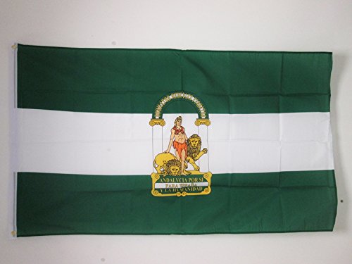 AZ FLAG Bandera de ANDALUCÍA 150x90cm - Bandera ANDALUZA 90 x 150 cm