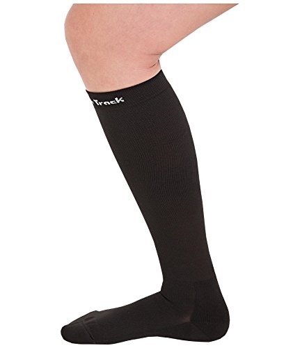 Back on Track Sock Nikki, Knee High, Tropical, hasta la rodilla, color negro, tamaño extra-large