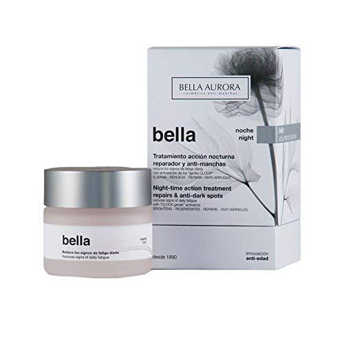 Bella Aurora Crema de Noche Anti-Arrugas Mujer 35+ Años, 50 ml | Anti-Edad | Anti-Manchas | Tratamiento Facial Hidratante para Mujer | Pieles Maduras | Bella