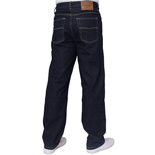 Blue Circle - Pantalones vaqueros para hombre de pierna recta, resistentes, ideales para trabajo, jeans, disponibles en diferentes tallas y en 4 colores Lavado índigo 30W/30L