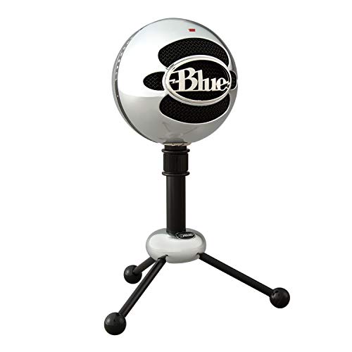 Blue Micrófonos USB Snowball, micrófono clásico de calidad de estudio para grabación, podcasting, radiodifusión, retransmisión de gaming en Twitch, locuciones, vídeos de YouTube en PC y Mac - Plata