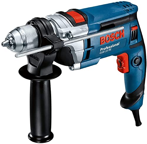 Bosch Professional GSB 16 RE - Taladro percutor (750 W, 0 – 2800 rpm, Ø max perforación hormigón 16 mm, en maletín)