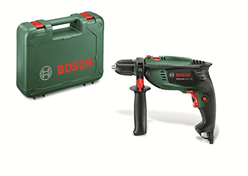 Bosch UniversalImpact 700 - Taladro Percutor (700 W, Empuñadura adicional, Tope de profundidad, Maletín)