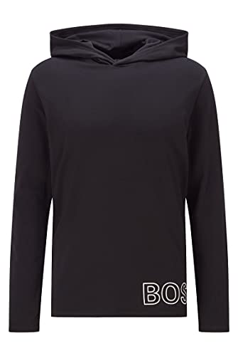 BOSS Identity LS-Camiseta H Manga Larga, Negro1, L para Hombre