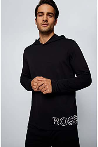 BOSS Identity LS-Camiseta H Manga Larga, Negro1, L para Hombre