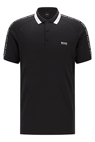 BOSS Paule 2 Camisa de Polo, Negro1, L para Hombre