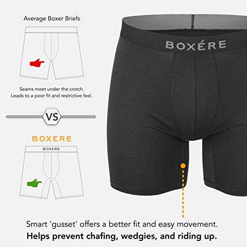 Boxere - Calzoncillos tipo bóxer para hombre (2 pares) – Los calzoncillos bóxer ultra cómodos 2.0 de Boxere – hechos de modal para una sensación súper suave y ajuste perfecto contra rozaduras