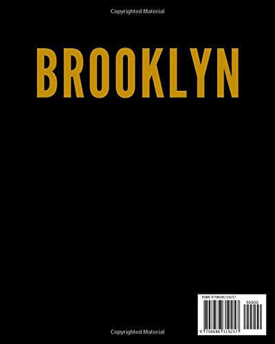 BROOKLYN: A Decorative BLACK and GOLD Designer Book For Coffee Table Decor and Shelves | You Can Stylishly Stack Books Together For A Chic Modern ... Stylish Home or Office Interior Design Ideas