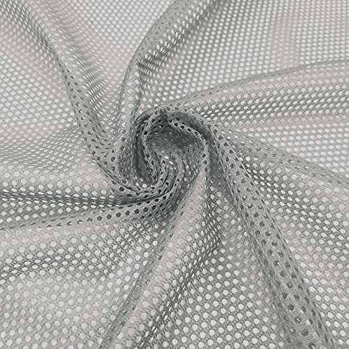 Bucato Grey - Mesh Lining Mesh - Como forro, bolsa de ropa y jersey - Secado rápido, transpirable y duradero - por metro