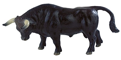 Bullyland 62567-Figura de Juego, Toro Manolo, Aprox. 16 cm de Altura, Figura Pintada a Mano, sin PVC, para Que los niños jueguen de Forma imaginativa, Color Colorido (62567)