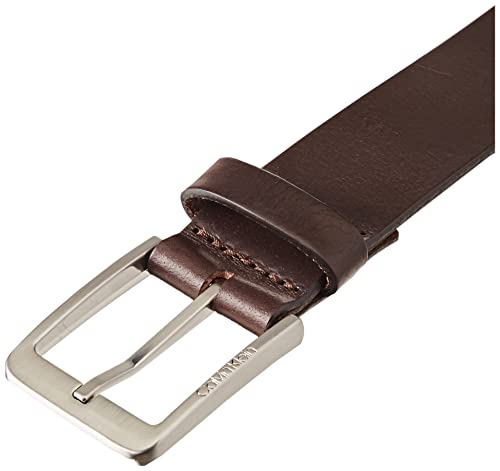 Calvin Klein CK Vital 35MM Cinturn, Dark Brown, 110 cm para Hombre