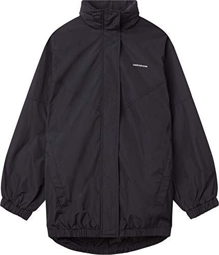 Calvin Klein Waisted Windbreaker Cortavientos, CK Black, S para Mujer