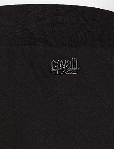 Cavalli Class Shorts Uomo Pantalones Cortos Informales, Negro, XL para Hombre