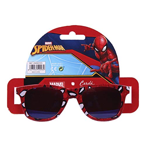 CERDÁ LIFE'S LITTLE MOMENTS Gafas de Sol Spiderman Niño-Licencia Oficial Marvel, Rojo, Talla única-Especialmente diseñadas para una adaptación Perfecta para Niños