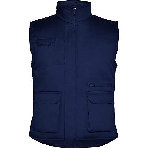 Chaleco de Trabajo multibolsillo, Ropa Laboral - Azul Marino (XXXL)