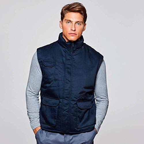 Chaleco de Trabajo multibolsillo, Ropa Laboral - Azul Marino (XXXL)