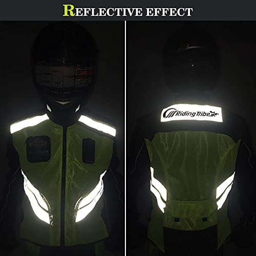 Chaleco reflectante; nuevo diseño; chalecos de seguridad visibles para motocross/carretera/motociclismo/carreras de motos/viajes/paseos nocturnos.