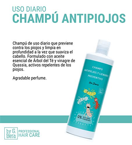 Champú Preventivo Antipiojos y Liendres by G. Bera 500 ml.