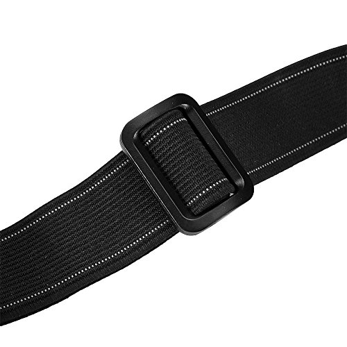 Cinturón elástico para número para carrera de triatlón, no tiene cordones, en negro., BELT ONLY