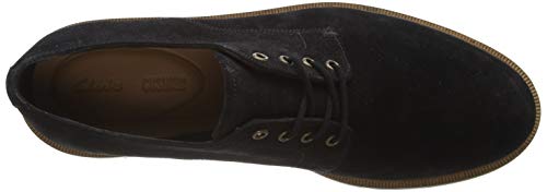 Clarks Foxwell Hall, Zapatos de Cordones Derby Hombre, Negro (Black SDE Black SDE), 44 EU