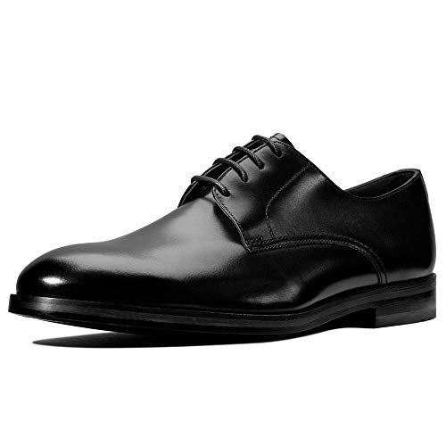 Clarks Oliver Lace, Zapatos de Cordones Derby Hombre, Negro (Black Leather Black Leather), 41.5 EU