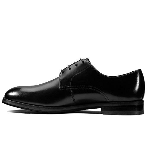 Clarks Oliver Lace, Zapatos de Cordones Derby Hombre, Negro (Black Leather Black Leather), 41.5 EU