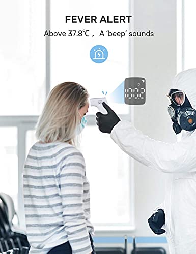 CocoBear Termómetro de fiebre sin contacto, termómetro digital para bebés, termómetro por infrarrojos, para niños y adultos, medición precisa del tiempo de medición de 1 segundo