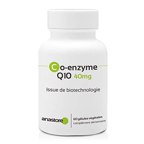 COENZIMA Q10 * 40 mg / 60 cápsulas * Pureza garantizada (obtenida por fermentación natural) * Cardiovascular, Cerebro, Inmunitario, Músculos & esqueleto, Piel