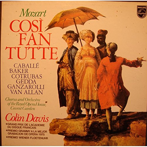 COLIN DAVIS/COVENT GARDEN/CABALLÉ/BAKER cosi fan tutte MOZART 4LP'S PHILIPS VG++