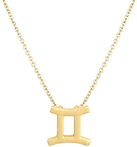 Collares Mujer Hombre Aries Taurua Gemelos Cáncer Leo Virgen Libra Waterman Steinbock Capricornio Capricornio Collar de dibujos animados para mujer Tarjeta de felicitación Collar de regalo Colgante Ca