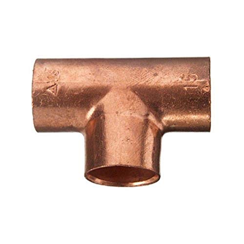 Cornat de soldadura pieza en T de cobre, 3 Manguitos, a 15 mm, 10/1 pieza, t563015