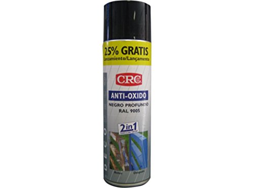 CRC - Spray Imprimación De Zinc Más Color En Un Sólo Producto.Antioxido Ral 9005 Negro 500Ml