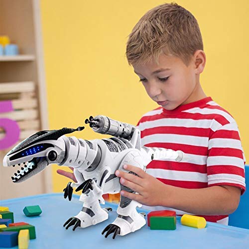 DAXIN - Robot de dinosaurio inteligente teledirigido con mando a distancia, juguete interactivo con programación para caminar, bailar, música, regalo para niños, niñas y niños
