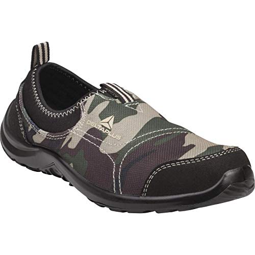 Delta Plus MIAMISPKA43 - Zapatos Bajos de poliéster y algodón - S1P SRC, Color Caqui, Talla 43