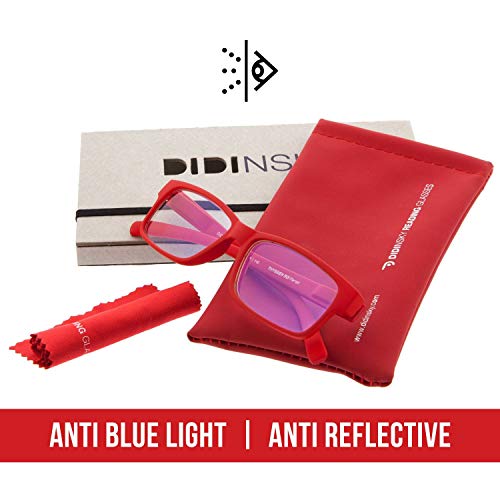 DIDINSKY Gafas de Presbicia con Filtro Anti Luz Azul para Ordenador. Gafas Graduadas de Lectura para Hombre y Mujer con Cristales Anti-reflejantes. Graphite +1.0 – THYSSEN