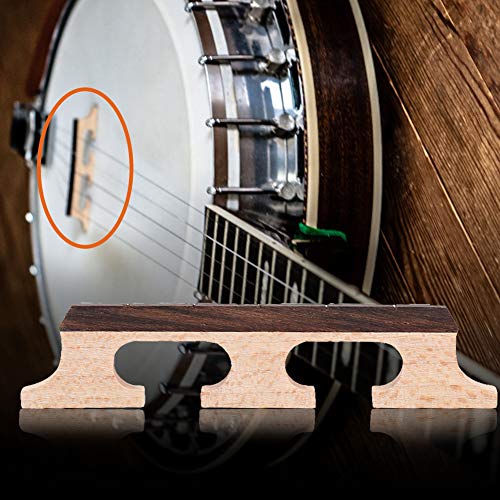Dilwe Puente de Banjo Madera para Accesorios de Banjo de 5 Cuerdas