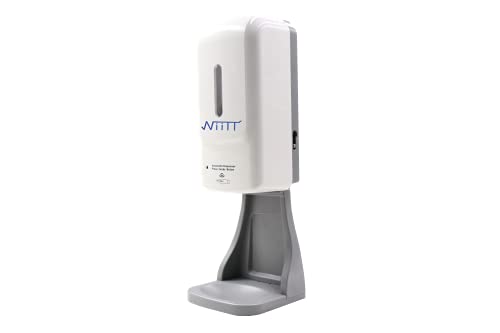 Dispensador automático 3 en 1 de gel hidroalcohólico, jabón y espuma, gran capacidad, 1 l, multifunción, de pared y sobremesa, con pilas y con enchufe eléctrico, adaptador de 1,5 m, sin contacto