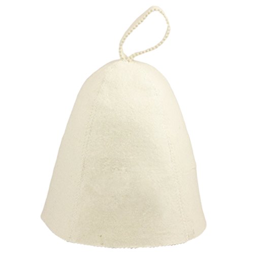 DIYer - Sombrero para sauna - sombrero motivo"blanco" - 100% algodón - gorra de fieltro para sauna
