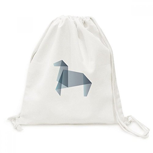 DIYthinker Resumen Caballo Origami Forma geométrica Lienzo morral del Lazo de Viajes Compras Bolsas