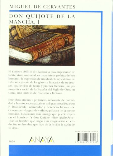 Don Quijote de La Mancha, I (CLÁSICOS - Biblioteca Didáctica Anaya)