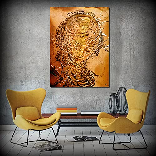 DQLREW Pintura decoración Cuadro Lienzo Impresiones Lienzo Obras surrealistas Lienzo Arte impresión Cartel Pintura al óleo Cuadros de Pared para Sala de Estar decoración Moderna para el hogar-60x90cm