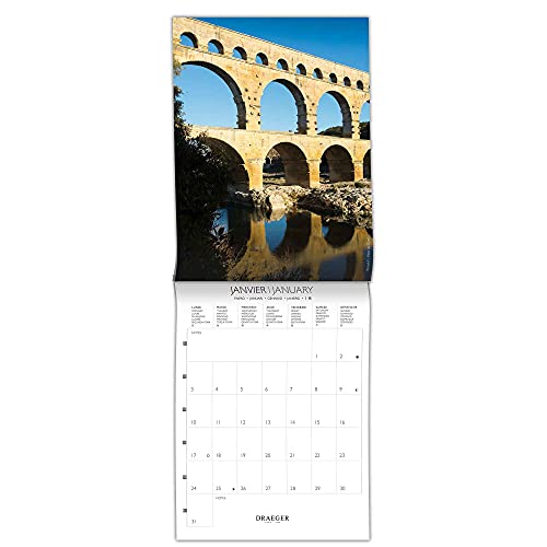 Draeger Paris – Calendario de pared pequeño Francia – 2022