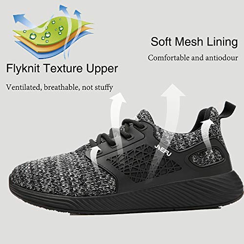 Drecage - Zapatos de seguridad ligeros para hombre y mujer, deportivos, antideslizantes, color Gris, talla 48 EU