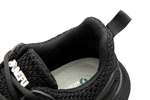 Drecage - Zapatos de seguridad ligeros para hombre y mujer, deportivos, antideslizantes, color Negro, talla 42 EU