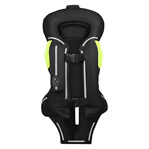 DsvertsGT Chaleco Airbag Moto,Airbag Moto Homologado Chaleco Reflectante Chaqueta Moto Hombres Mujer Con Protecciones Motocicleta Chaleco Airbag Profesional Protege Espalda Cintura Caderas (L, negro)